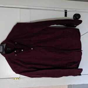 J. Crew Burgundy Oxford Cloth Button Down